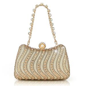 4047 Luxury Full Diamond Evening Bag Customized Handbag Versatile Crossbody